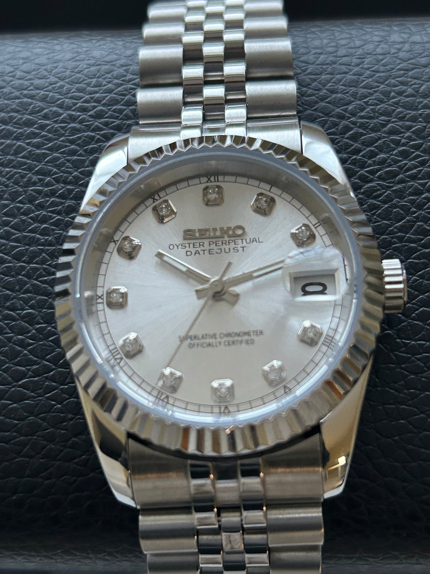 Uhr "Strass Silver"