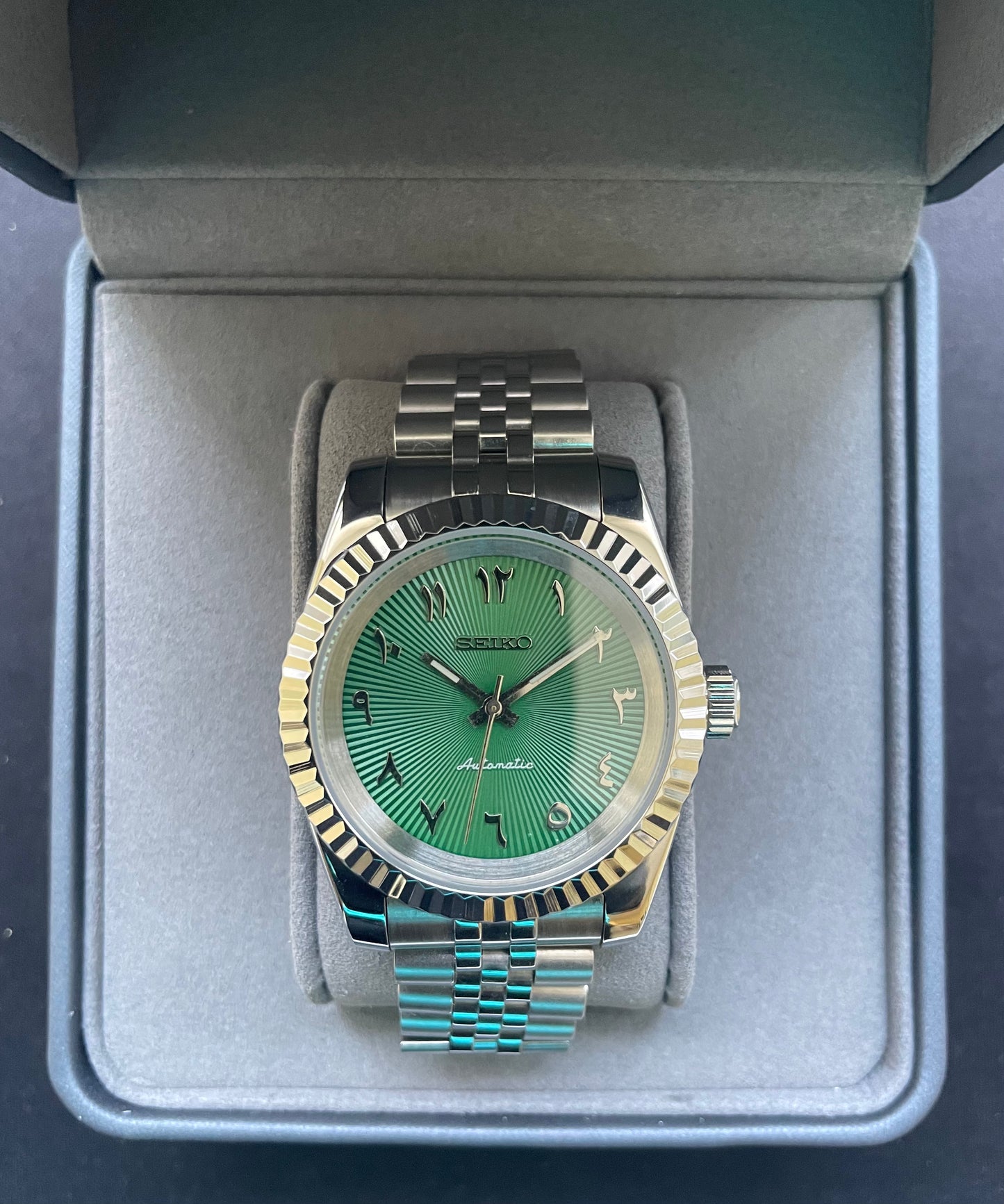 "Arabic Pure" Green Watch