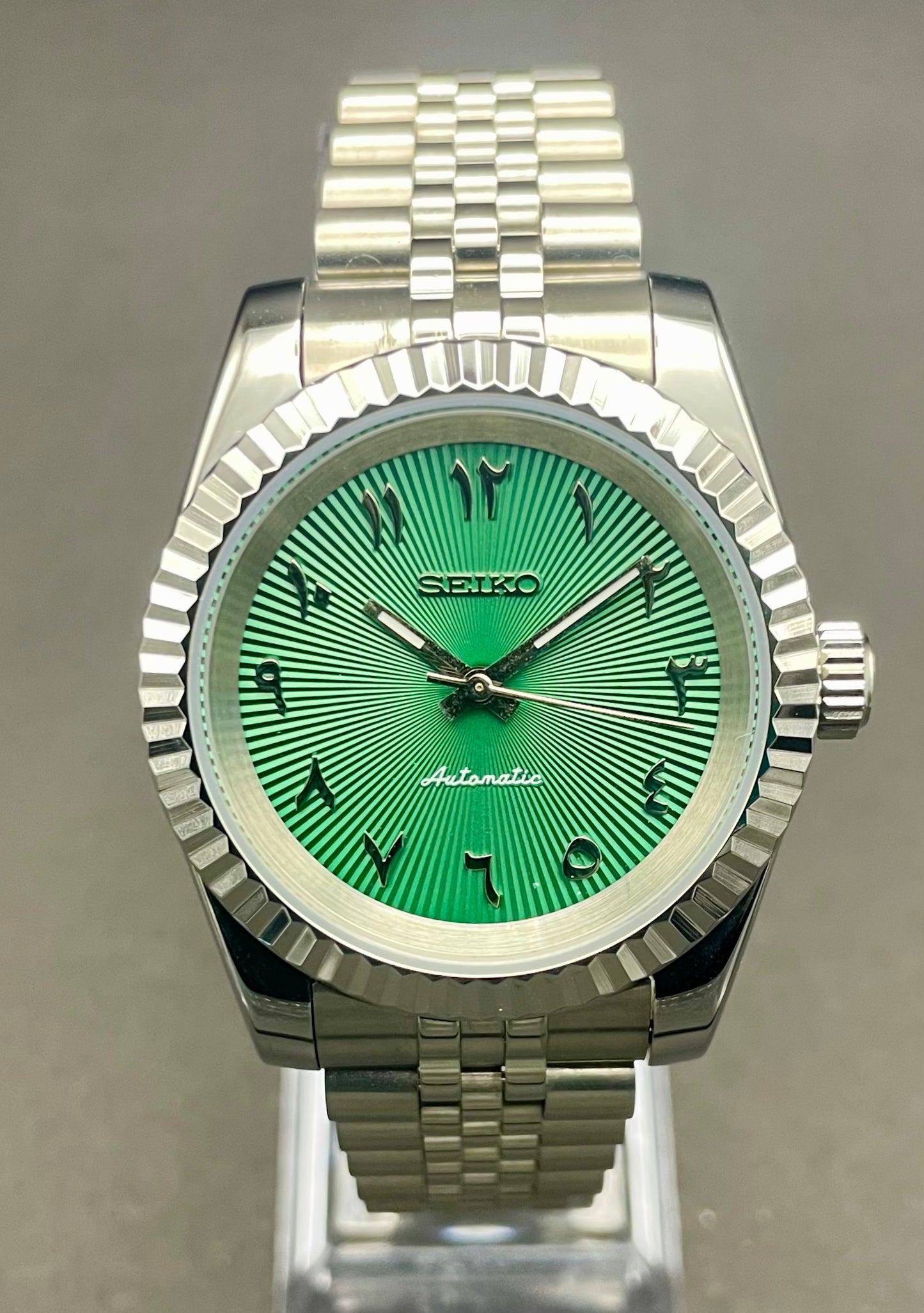 "Arabic Pure" Green Watch