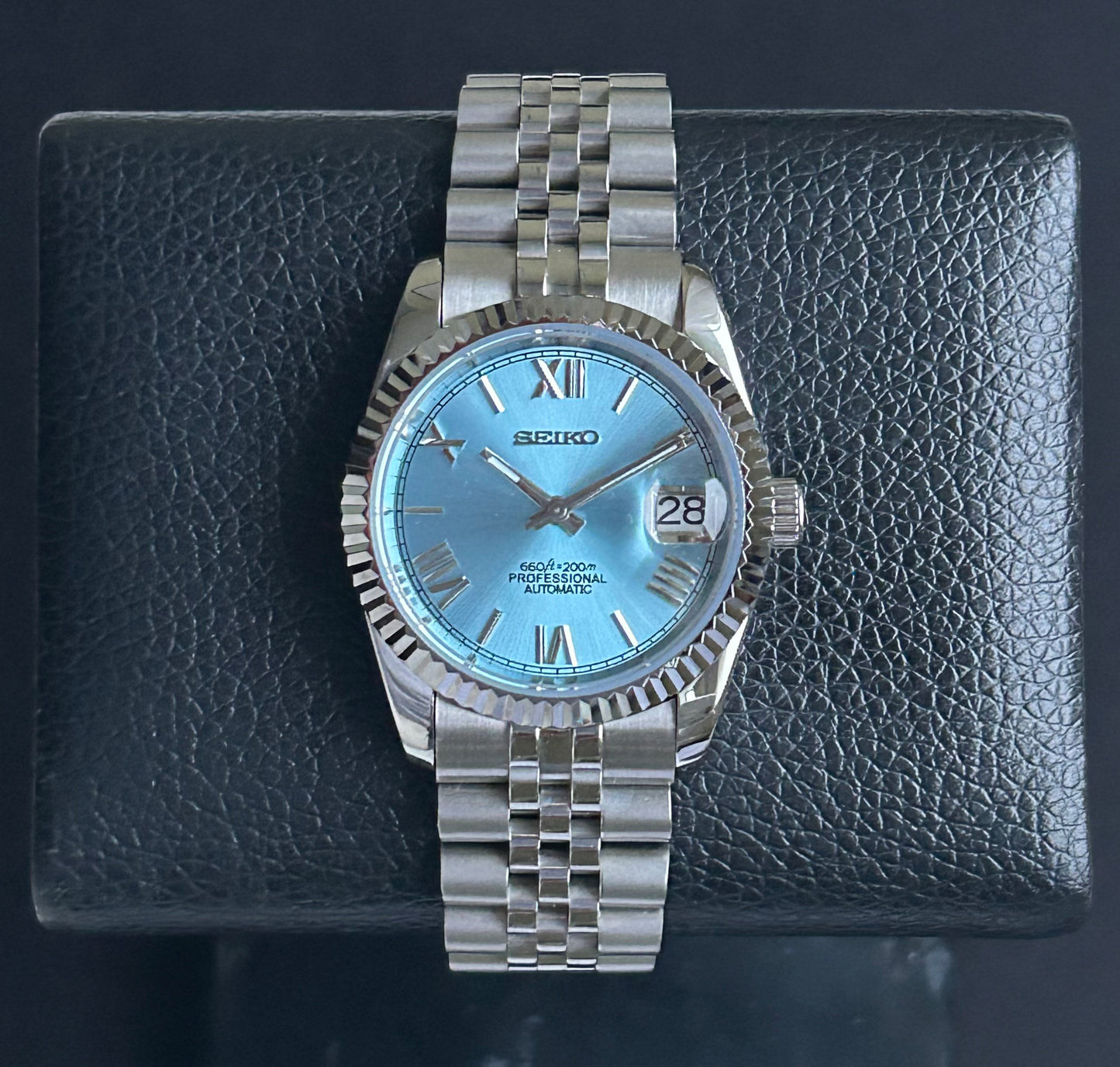 Montre "Date Roma" Bleu Claire