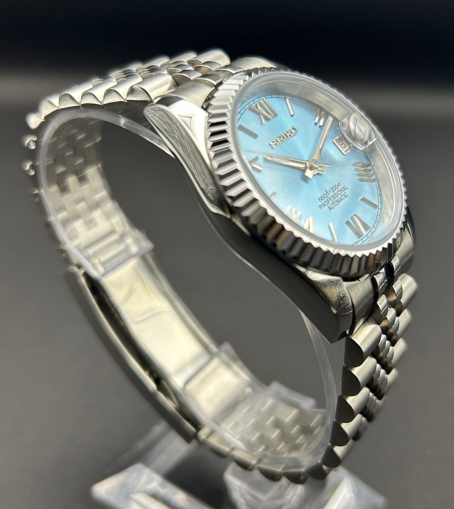 Montre "Date Roma" Bleu Claire