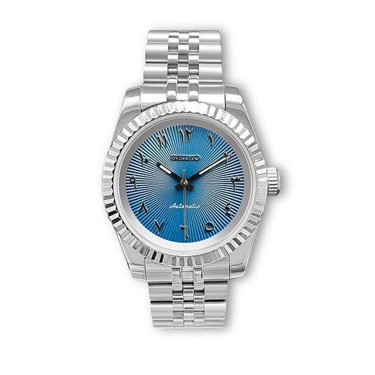 „Arabic Pure“ Marineblaue Uhr